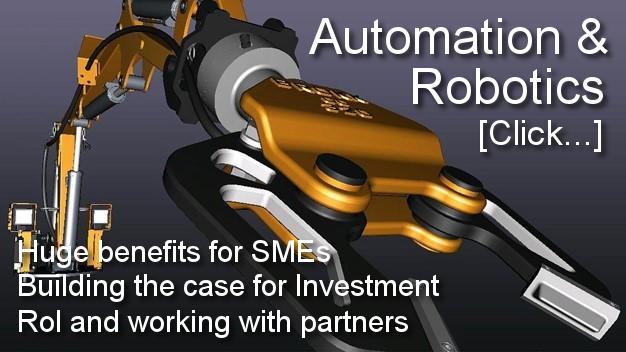 Automation and robotics work cell. Building a case for Investment, for Small Manufacturers. Robotics. Pick and Place Automation: For repeatability, quality and precision. Manual handling robot.